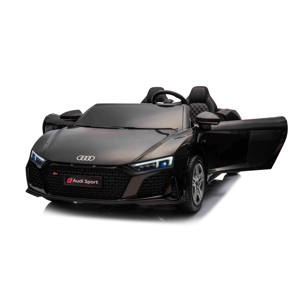 Dvivietis elektromobilis Audi Spyder R8 LIFT, Black-Elektromobiliai vaikams, Mašinos-e-vaikas