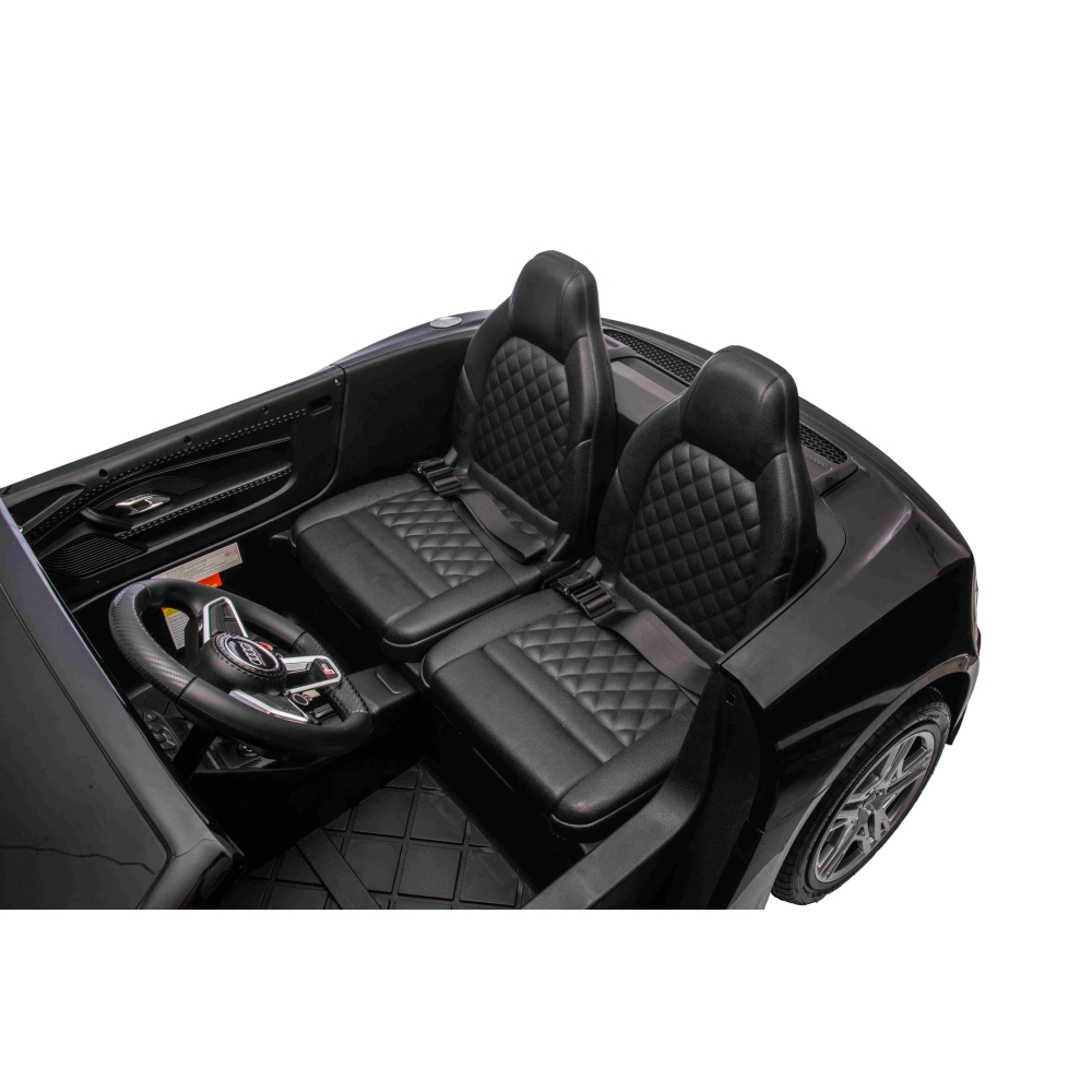 Dvivietis elektromobilis Audi Spyder R8 LIFT, Black-Elektromobiliai vaikams, Mašinos-e-vaikas