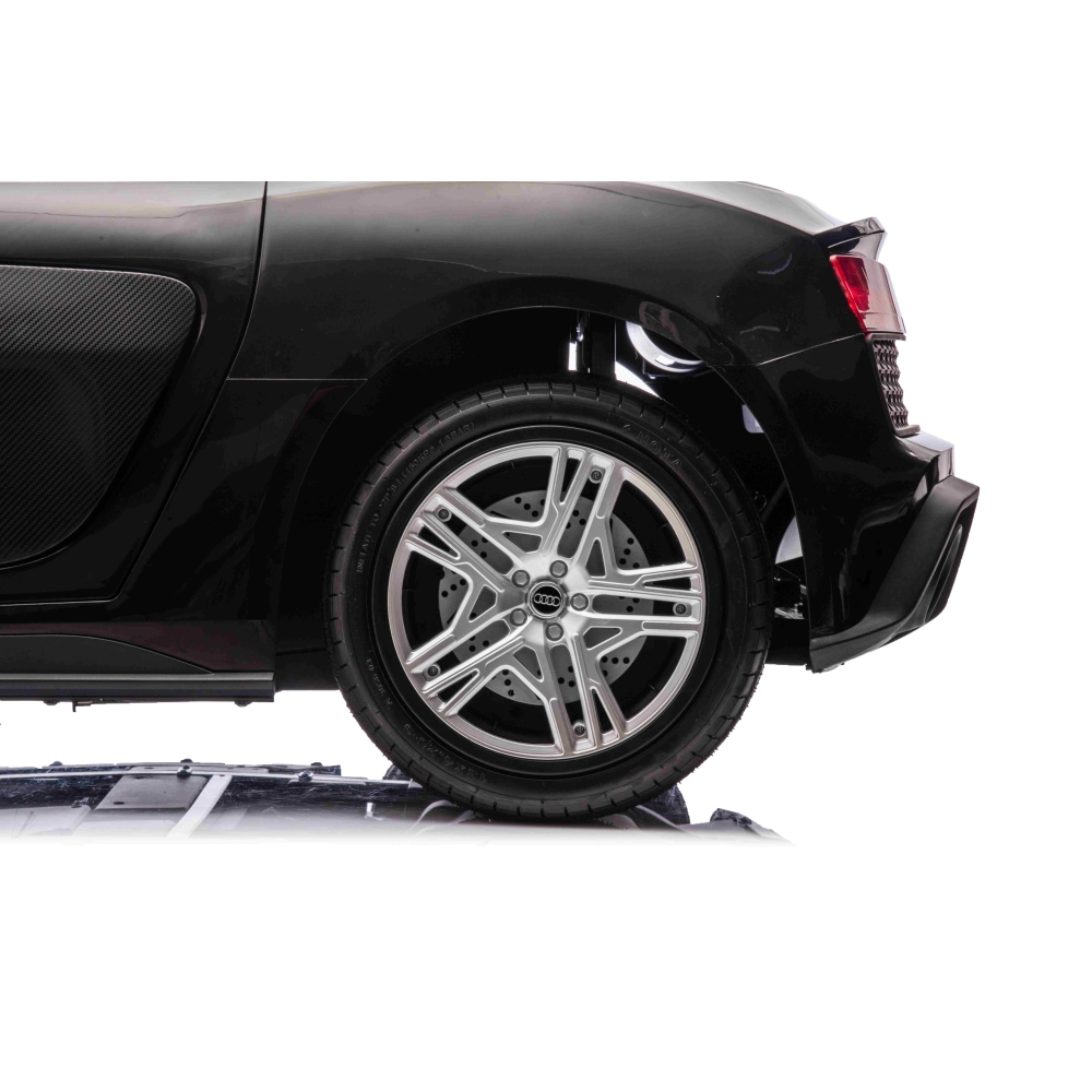 Dvivietis elektromobilis Audi Spyder R8 LIFT, Black-Elektromobiliai vaikams, Mašinos-e-vaikas