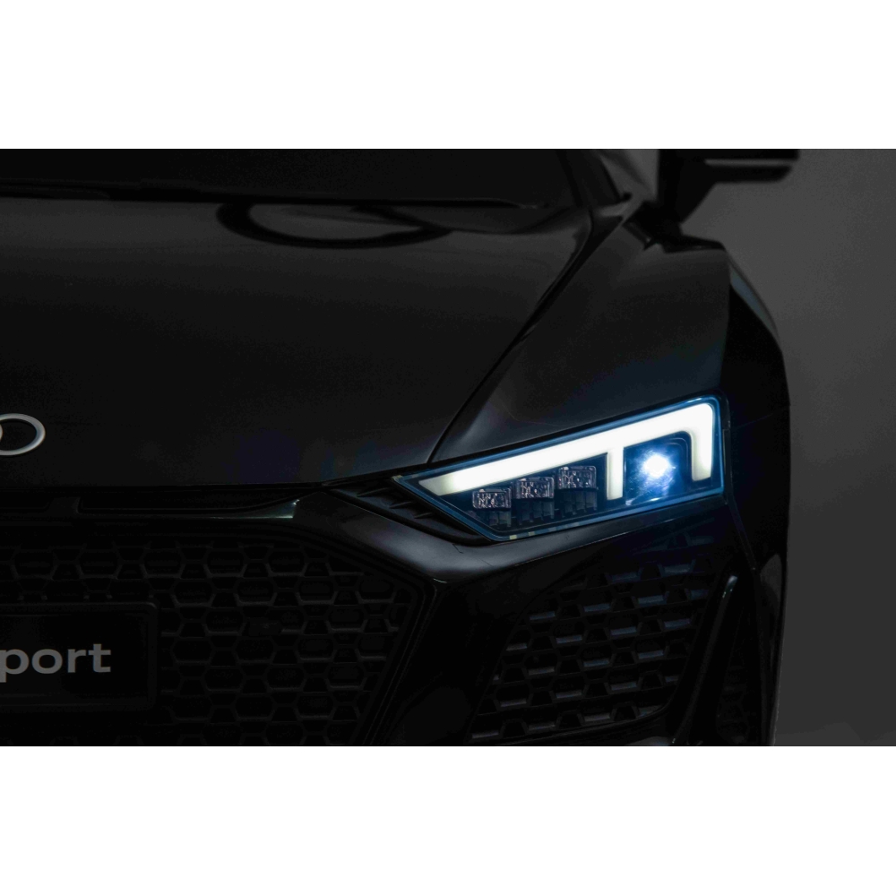 Dvivietis elektromobilis Audi Spyder R8 LIFT, Black-Elektromobiliai vaikams, Mašinos-e-vaikas