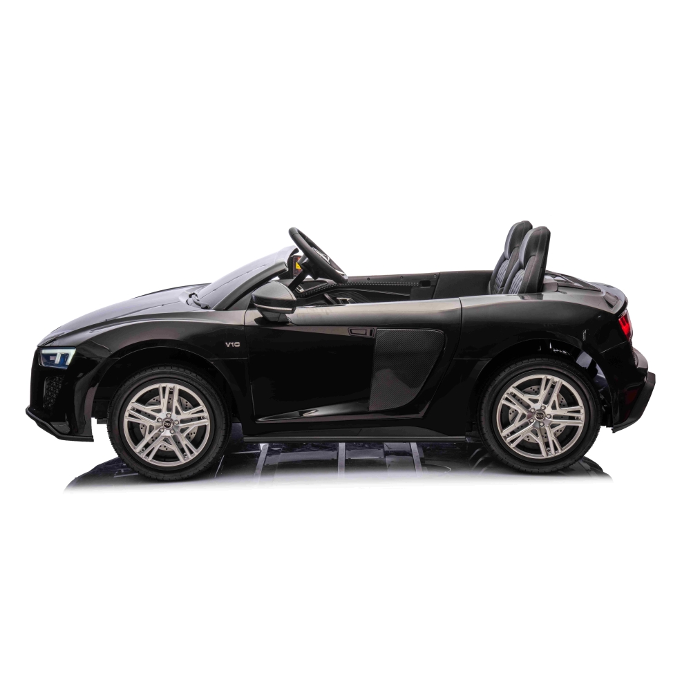 Dvivietis elektromobilis Audi Spyder R8 LIFT, Black-Elektromobiliai vaikams, Mašinos-e-vaikas