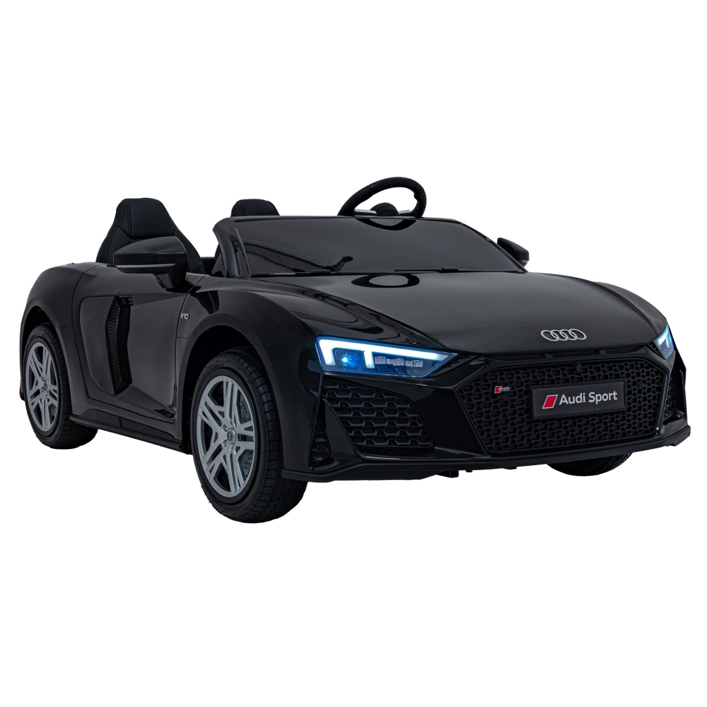 Dvivietis elektromobilis Audi Spyder R8 LIFT, Black-Elektromobiliai vaikams, Mašinos-e-vaikas