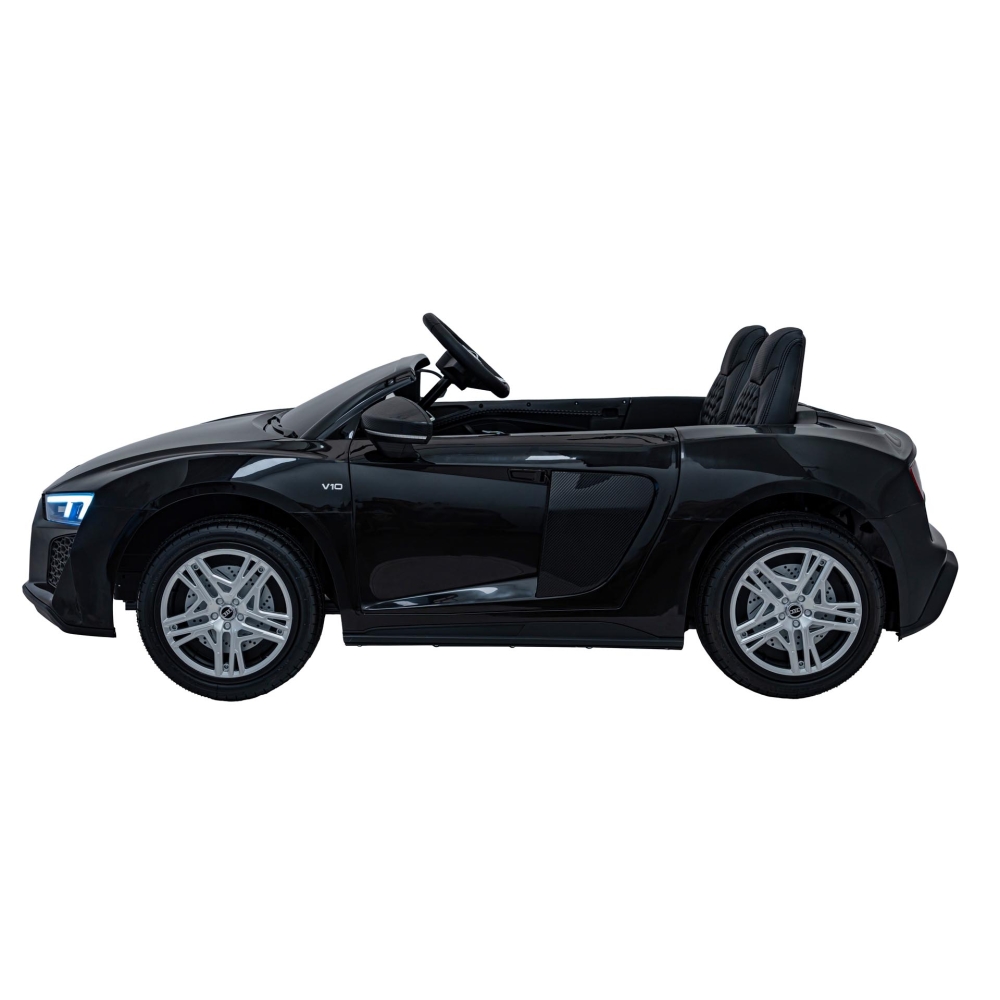 Dvivietis elektromobilis Audi Spyder R8 LIFT, Black-Elektromobiliai vaikams, Mašinos-e-vaikas