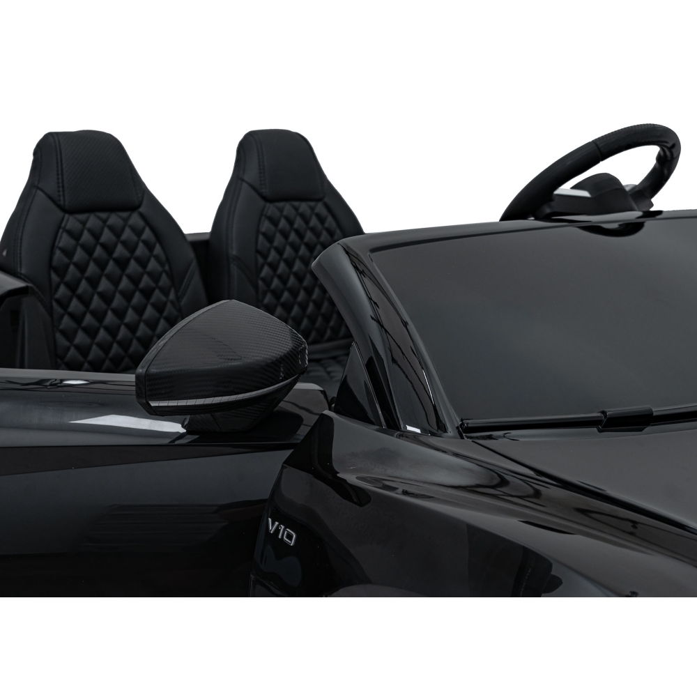 Dvivietis elektromobilis Audi Spyder R8 LIFT, Black-Elektromobiliai vaikams, Mašinos-e-vaikas