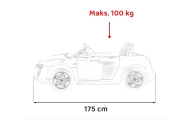 Pojazd Audi Spyder R8 LIFT Czarny