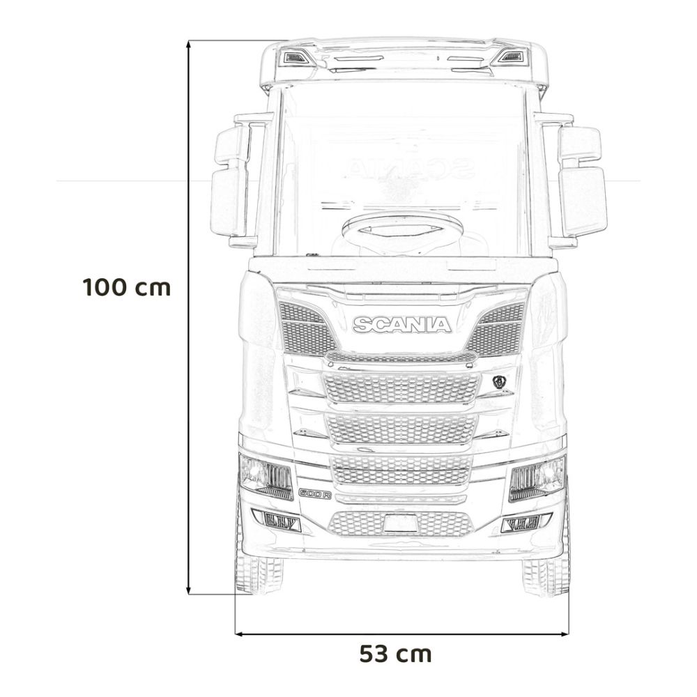 Elektromobilis Scania R-SERIES, Black