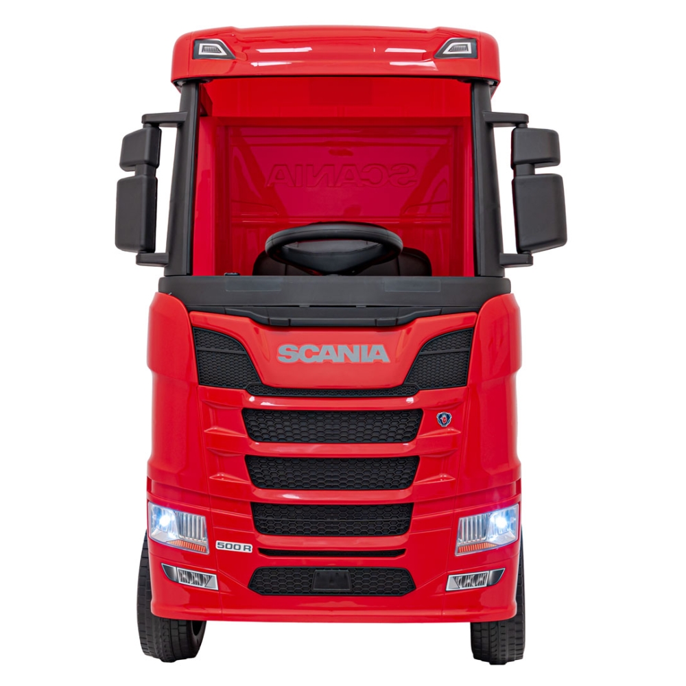Elektromobilis Scania R-SERIES, Red-Elektromobiliai vaikams, Sunkvežimiai-e-vaikas