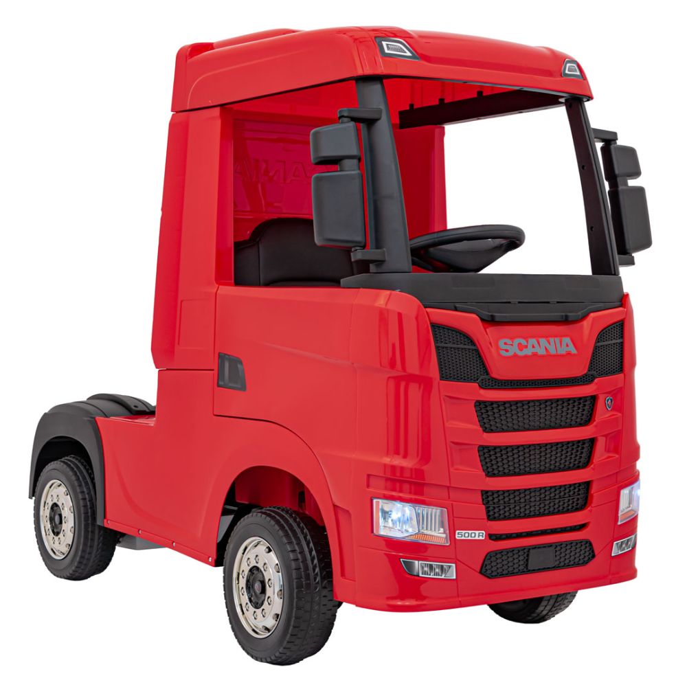Elektromobilis Scania R-SERIES, Red-Elektromobiliai vaikams, Sunkvežimiai-e-vaikas