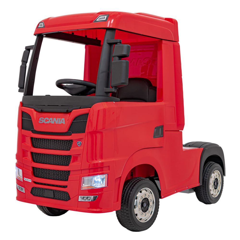 Elektromobilis Scania R-SERIES, Red-Elektromobiliai vaikams, Sunkvežimiai-e-vaikas