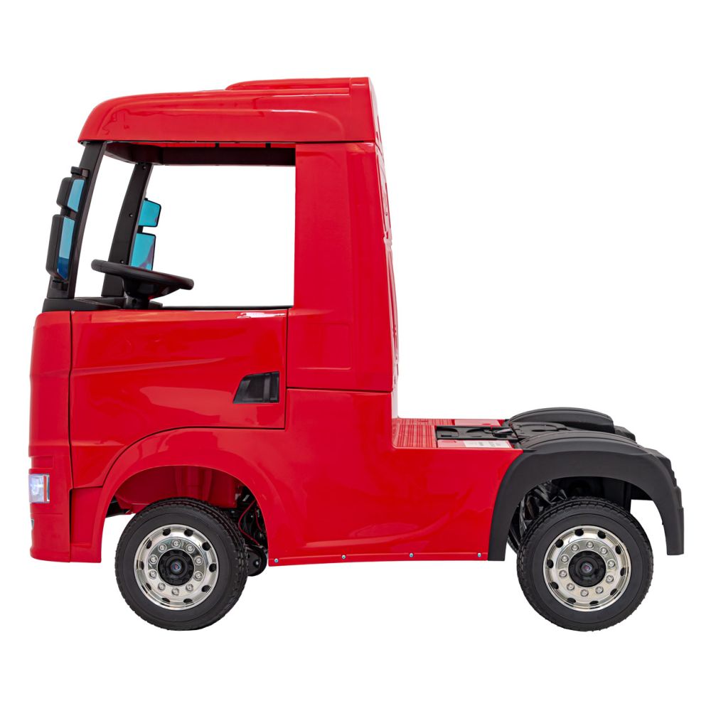 Elektromobilis Scania R-SERIES, Red-Elektromobiliai vaikams, Sunkvežimiai-e-vaikas