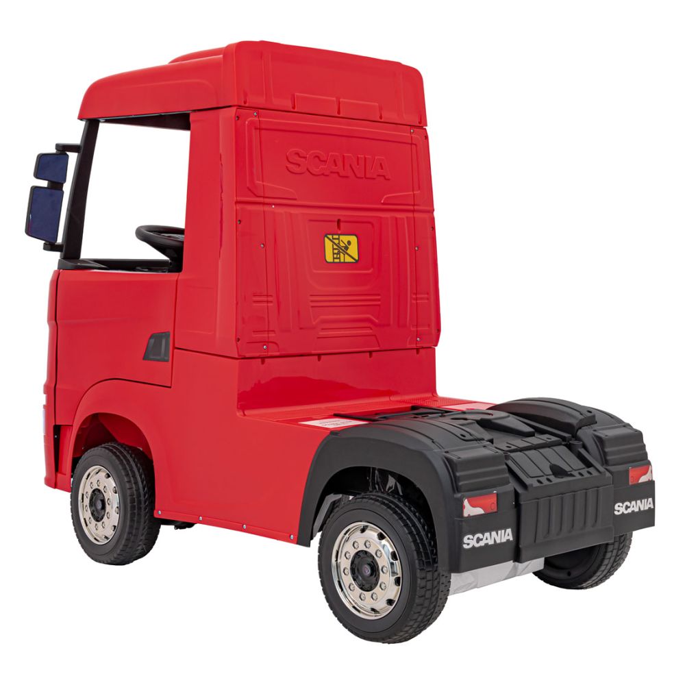 Elektromobilis Scania R-SERIES, Red-Elektromobiliai vaikams, Sunkvežimiai-e-vaikas