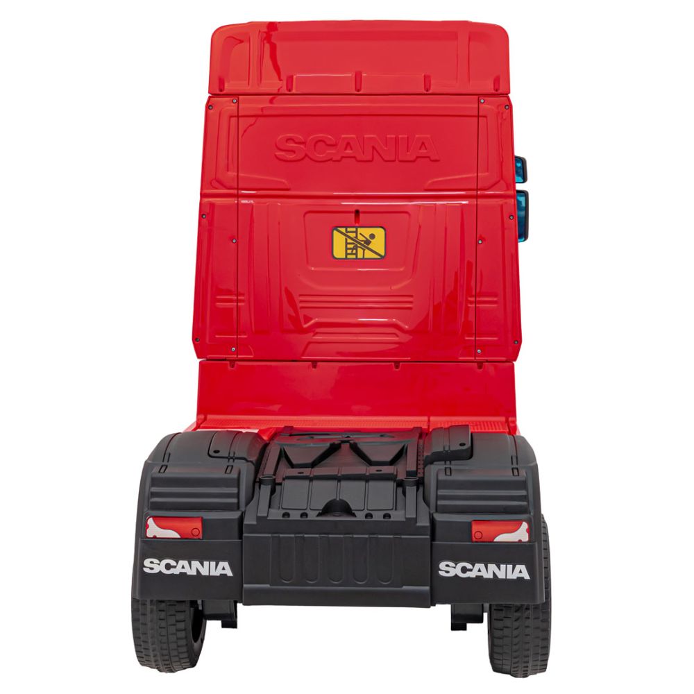 Elektromobilis Scania R-SERIES, Red-Elektromobiliai vaikams, Sunkvežimiai-e-vaikas