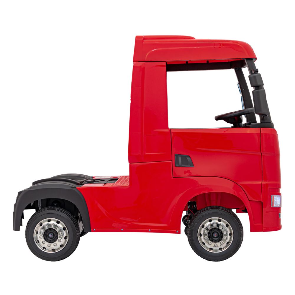 Elektromobilis Scania R-SERIES, Red-Elektromobiliai vaikams, Sunkvežimiai-e-vaikas