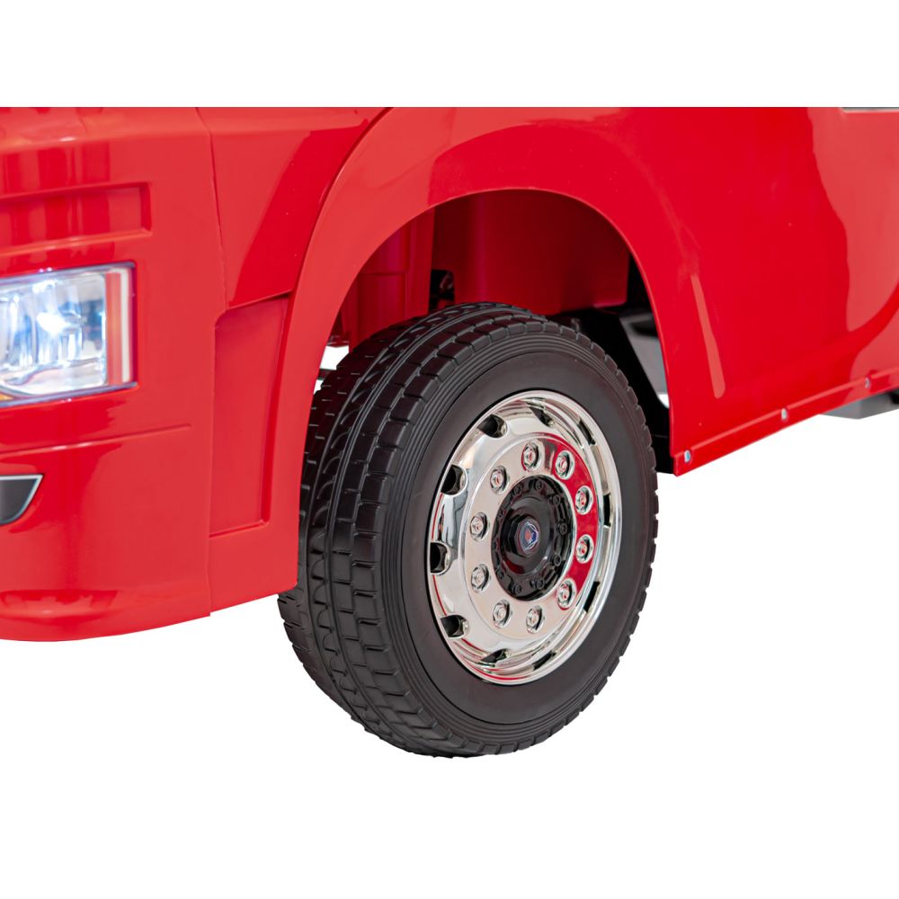 Elektromobilis Scania R-SERIES, Red-Elektromobiliai vaikams, Sunkvežimiai-e-vaikas