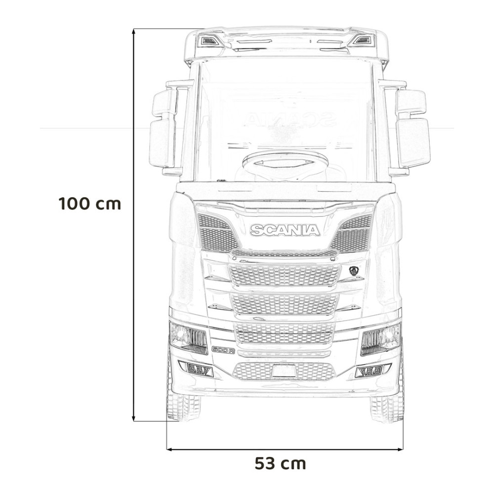 Elektromobilis Scania R-SERIES, Pink-Elektromobiliai vaikams, Sunkvežimiai-e-vaikas