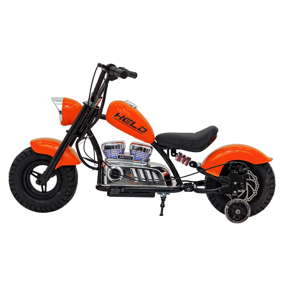 Elektrinis motociklas Chopper Warrior, Orange-Elektromobiliai vaikams, Motociklai-e-vaikas