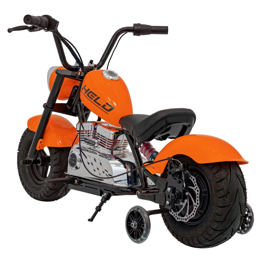 Elektrinis motociklas Chopper Warrior, Orange-Elektromobiliai vaikams, Motociklai-e-vaikas