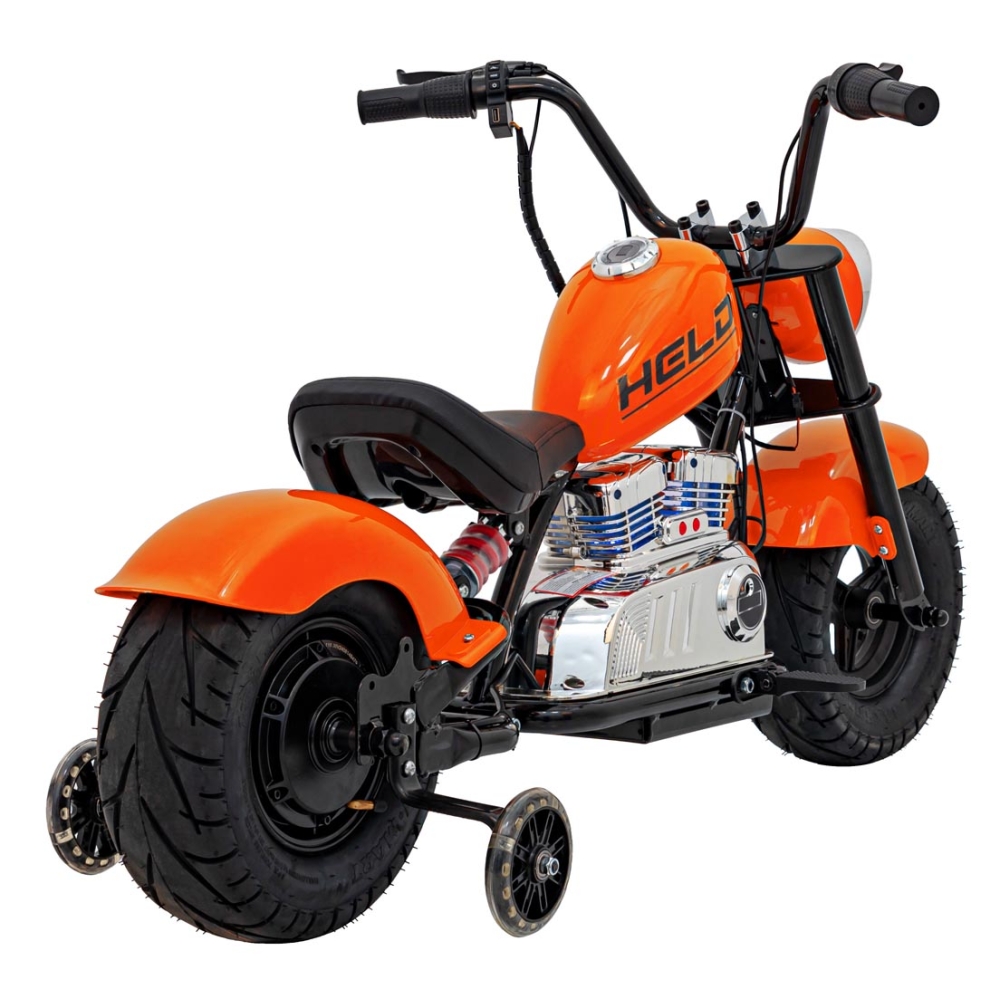 Elektrinis motociklas Chopper Warrior, Orange-Elektromobiliai vaikams, Motociklai-e-vaikas