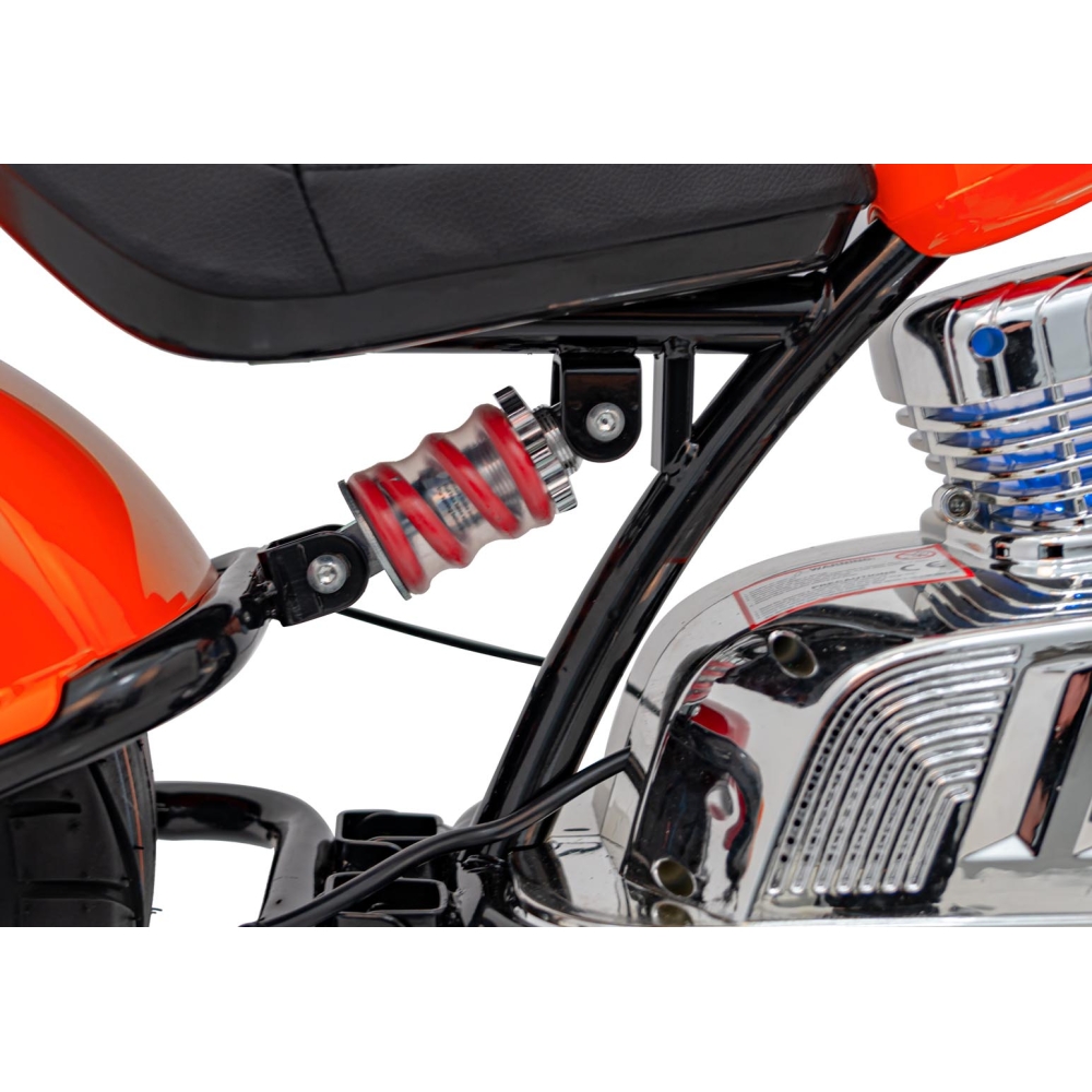 Elektrinis motociklas Chopper Warrior, Orange-Elektromobiliai vaikams, Motociklai-e-vaikas
