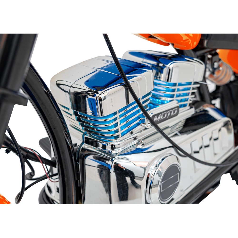 Elektrinis motociklas Chopper Warrior, Orange-Elektromobiliai vaikams, Motociklai-e-vaikas