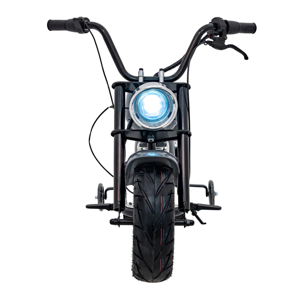 Elektrinis motociklas Chopper Warrior, Grey-Elektromobiliai vaikams, Motociklai-e-vaikas
