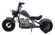 Elektrinis motociklas Chopper Warrior, Grey-Elektromobiliai vaikams, Motociklai-e-vaikas