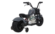 Elektrinis motociklas Chopper Warrior, Grey-Elektromobiliai vaikams, Motociklai-e-vaikas