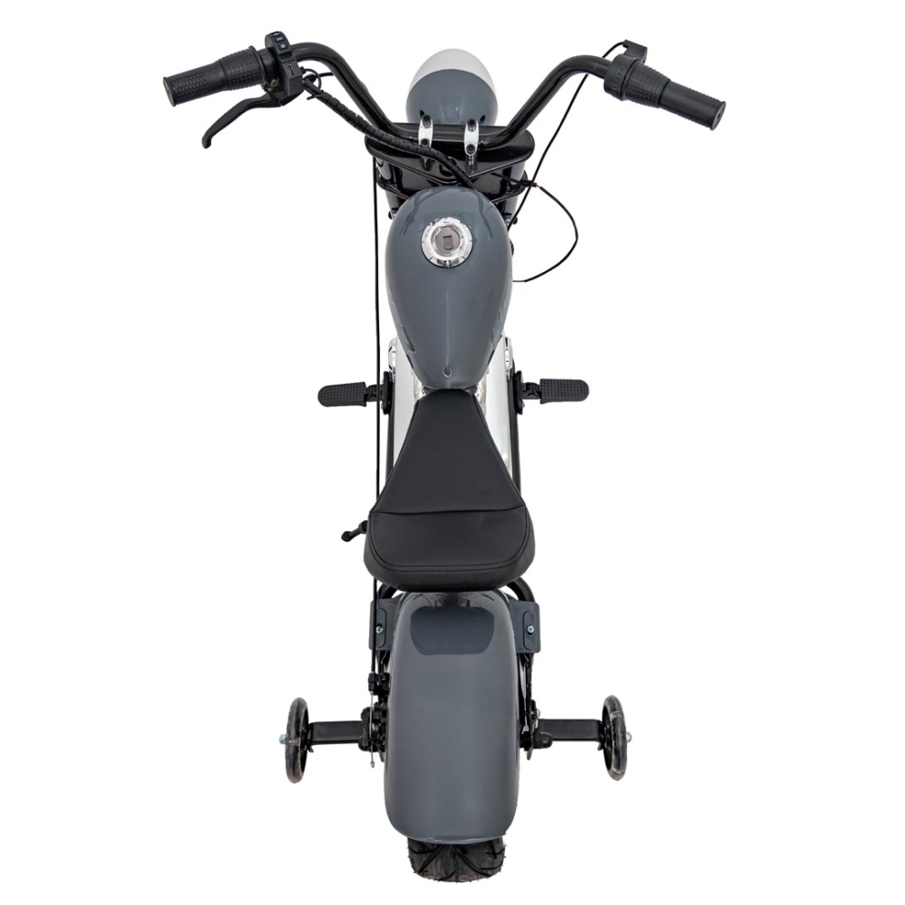 Elektrinis motociklas Chopper Warrior, Grey-Elektromobiliai vaikams, Motociklai-e-vaikas