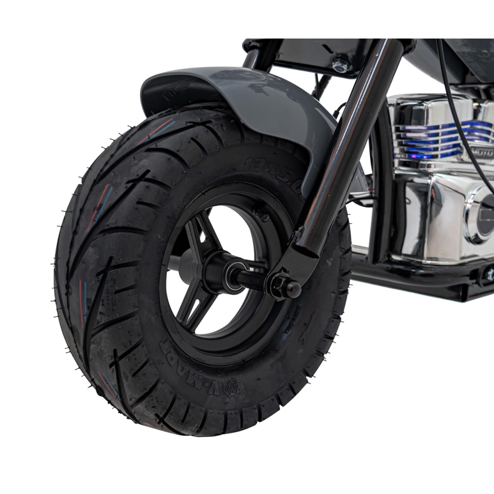 Elektrinis motociklas Chopper Warrior, Grey-Elektromobiliai vaikams, Motociklai-e-vaikas