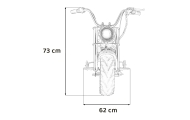 Elektrinis motociklas Chopper Warrior, Grey-Elektromobiliai vaikams, Motociklai-e-vaikas