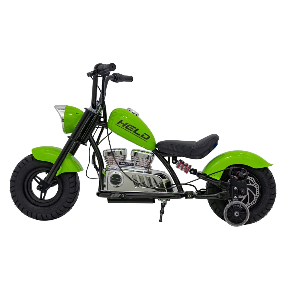 Elektrinis motociklas Chopper Warrior, Green-Elektromobiliai vaikams, Motociklai-e-vaikas
