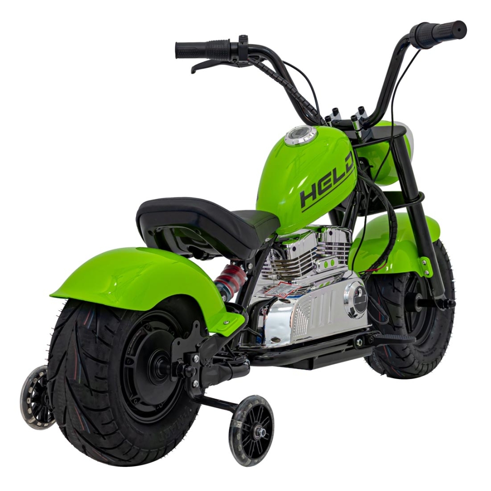 Elektrinis motociklas Chopper Warrior, Green-Elektromobiliai vaikams, Motociklai-e-vaikas