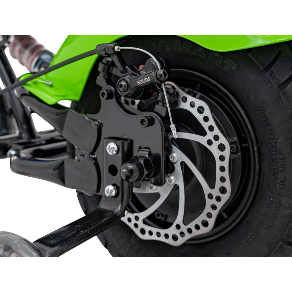 Elektrinis motociklas Chopper Warrior, Green-Elektromobiliai vaikams, Motociklai-e-vaikas