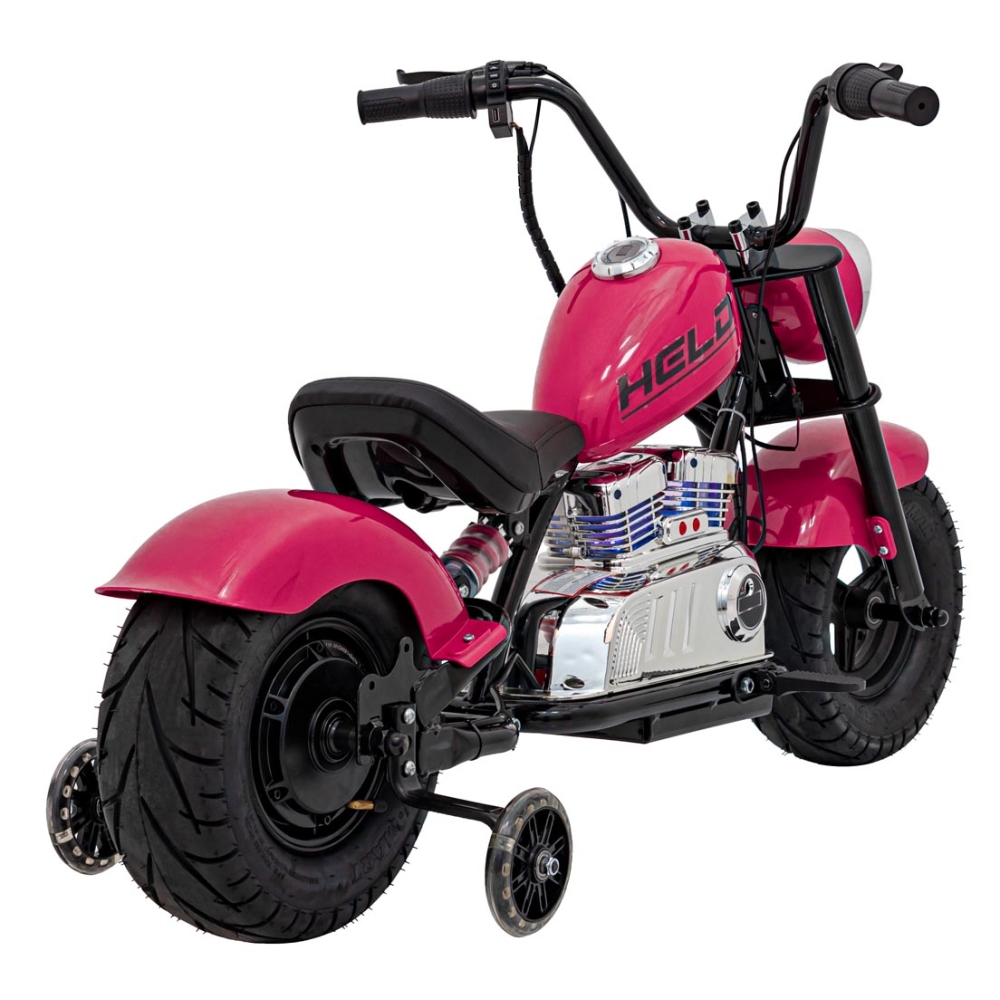 Elektrinis motociklas Chopper Warrior, Pink-Elektromobiliai vaikams, Motociklai-e-vaikas