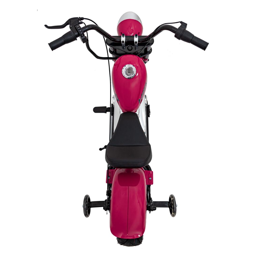 Elektrinis motociklas Chopper Warrior, Pink-Elektromobiliai vaikams, Motociklai-e-vaikas