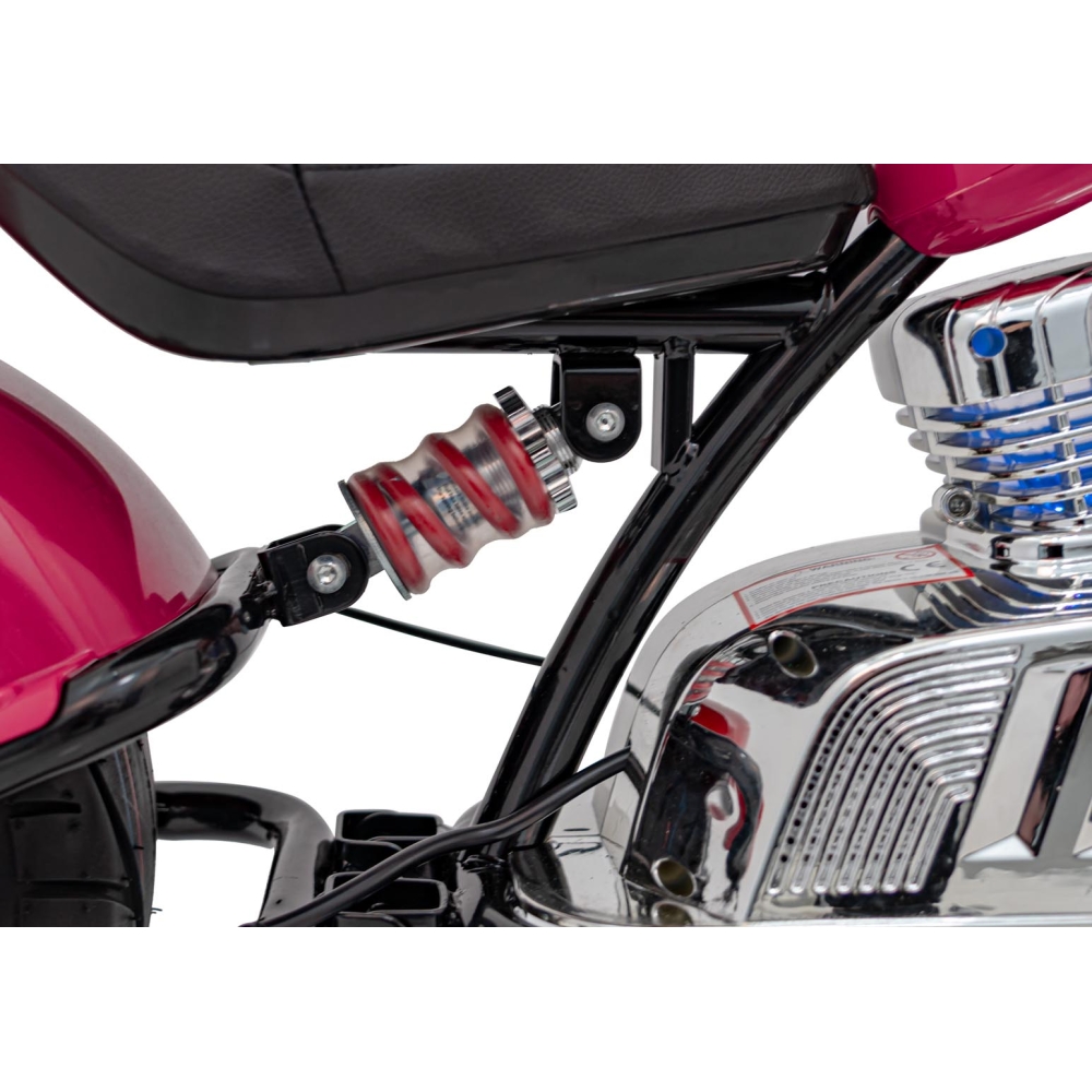 Elektrinis motociklas Chopper Warrior, Pink-Elektromobiliai vaikams, Motociklai-e-vaikas
