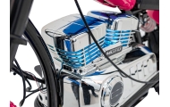 Elektrinis motociklas Chopper Warrior, Pink-Elektromobiliai vaikams, Motociklai-e-vaikas