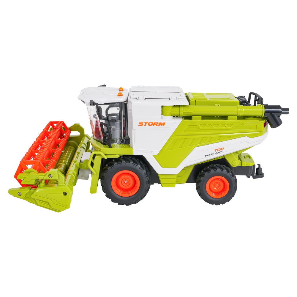 Kombainas R/C 1:24 žalias-Žaislai, Auto ir transporto žaislai, Traktoriai-e-vaikas