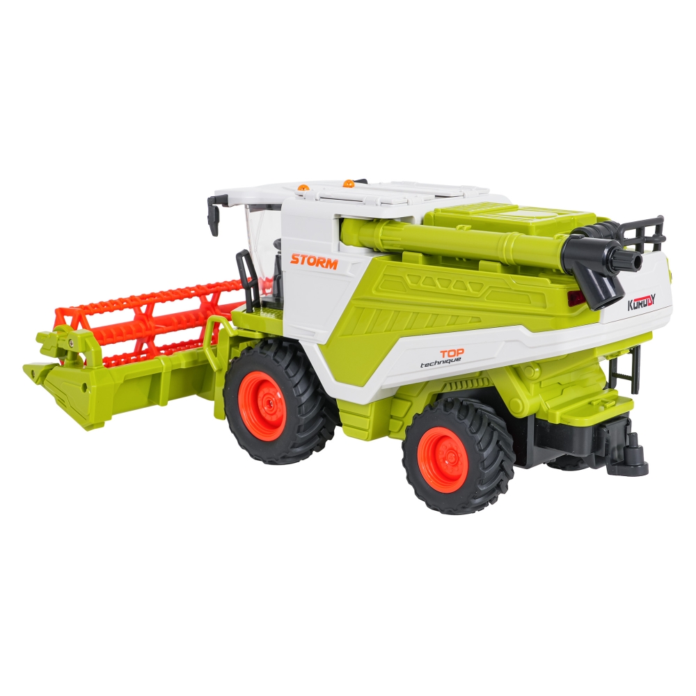 Kombainas R/C 1:24 žalias-Žaislai, Auto ir transporto žaislai, Traktoriai-e-vaikas