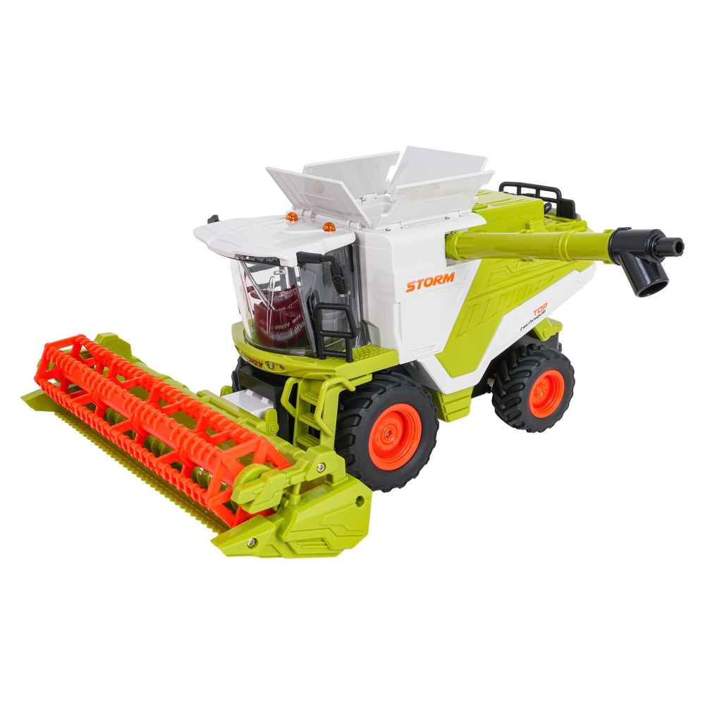 Kombainas R/C 1:24 žalias-Žaislai, Auto ir transporto žaislai, Traktoriai-e-vaikas