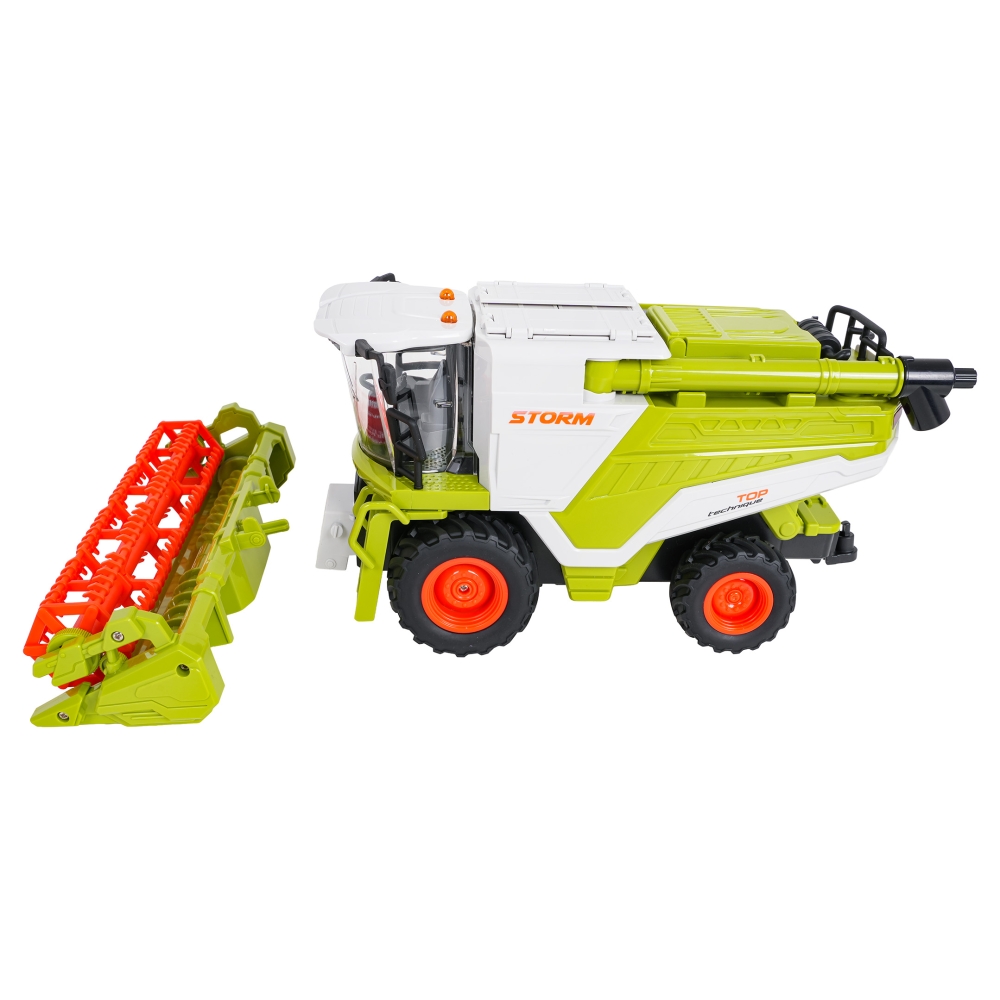 Kombainas R/C 1:24 žalias-Žaislai, Auto ir transporto žaislai, Traktoriai-e-vaikas