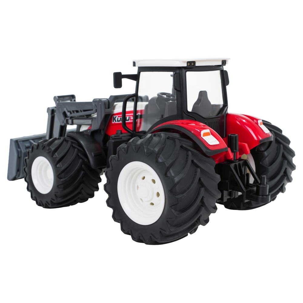Traktorius ir buldozeris R/C 1:24 Raudonas-Žaislai, Auto ir transporto žaislai, Traktoriai-e-vaikas