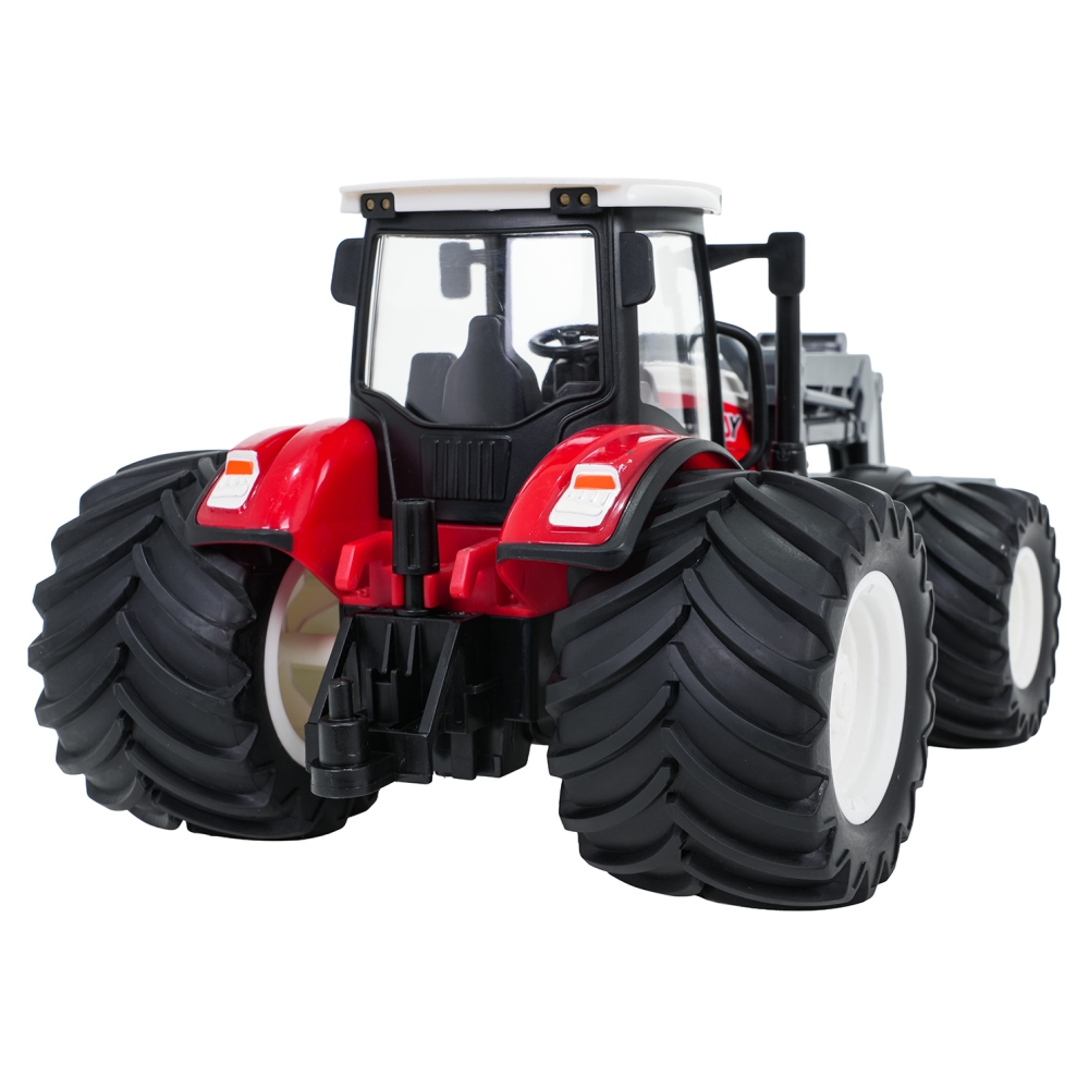 Traktorius ir buldozeris R/C 1:24 Raudonas-Žaislai, Auto ir transporto žaislai, Traktoriai-e-vaikas