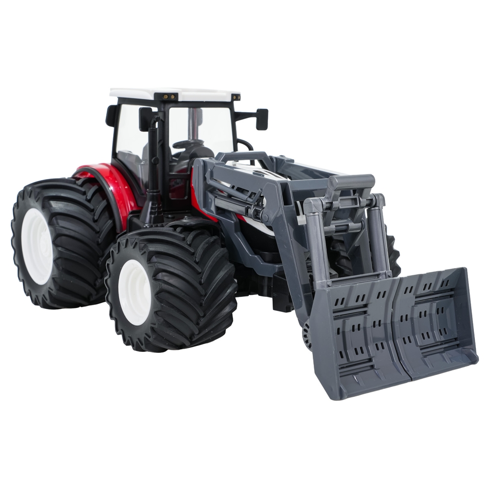 Traktorius ir buldozeris R/C 1:24 Raudonas-Žaislai, Auto ir transporto žaislai, Traktoriai-e-vaikas