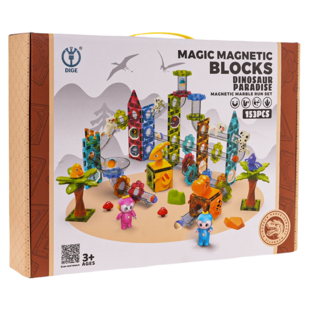 Magnetinis konstruktorius Kulka ZOO, 153 el.-Žaislai, Konstruktoriai, Magnetiniai konstruktoriai-e-vaikas