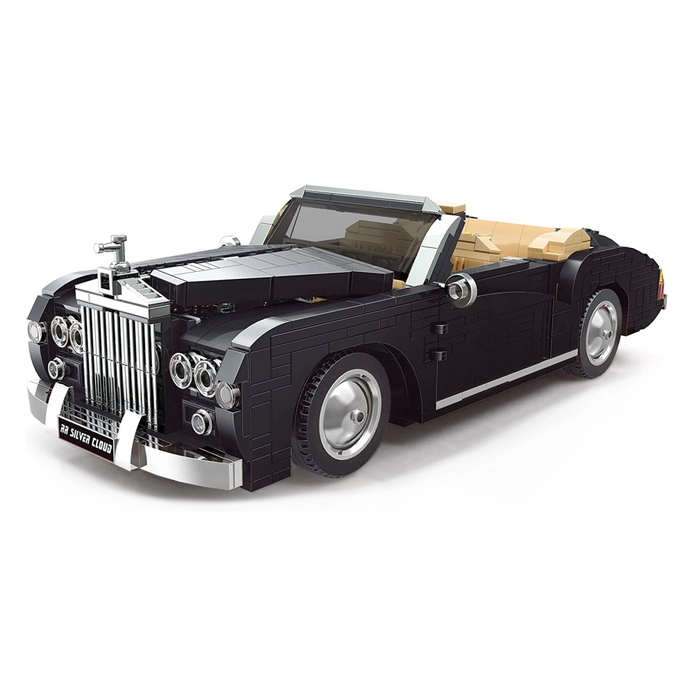 Konstruktorius Retro automobilis 1096 el.-Žaislai, Konstruktoriai, Lego, statybiniai blokai-e-vaikas