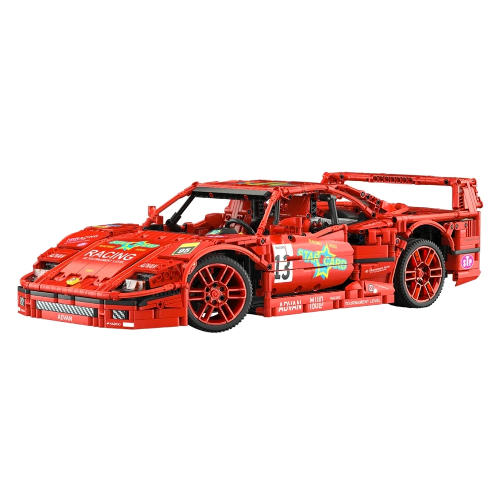 Konstruktorius Sportinis automobilis 2688 el. Raudonas-Žaislai, Konstruktoriai, Lego, statybiniai blokai-e-vaikas