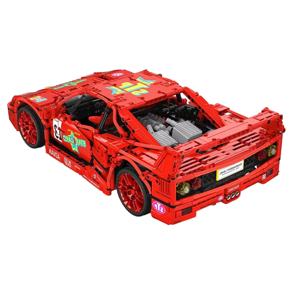 Konstruktorius Sportinis automobilis 2688 el. Raudonas-Žaislai, Konstruktoriai, Lego, statybiniai blokai-e-vaikas