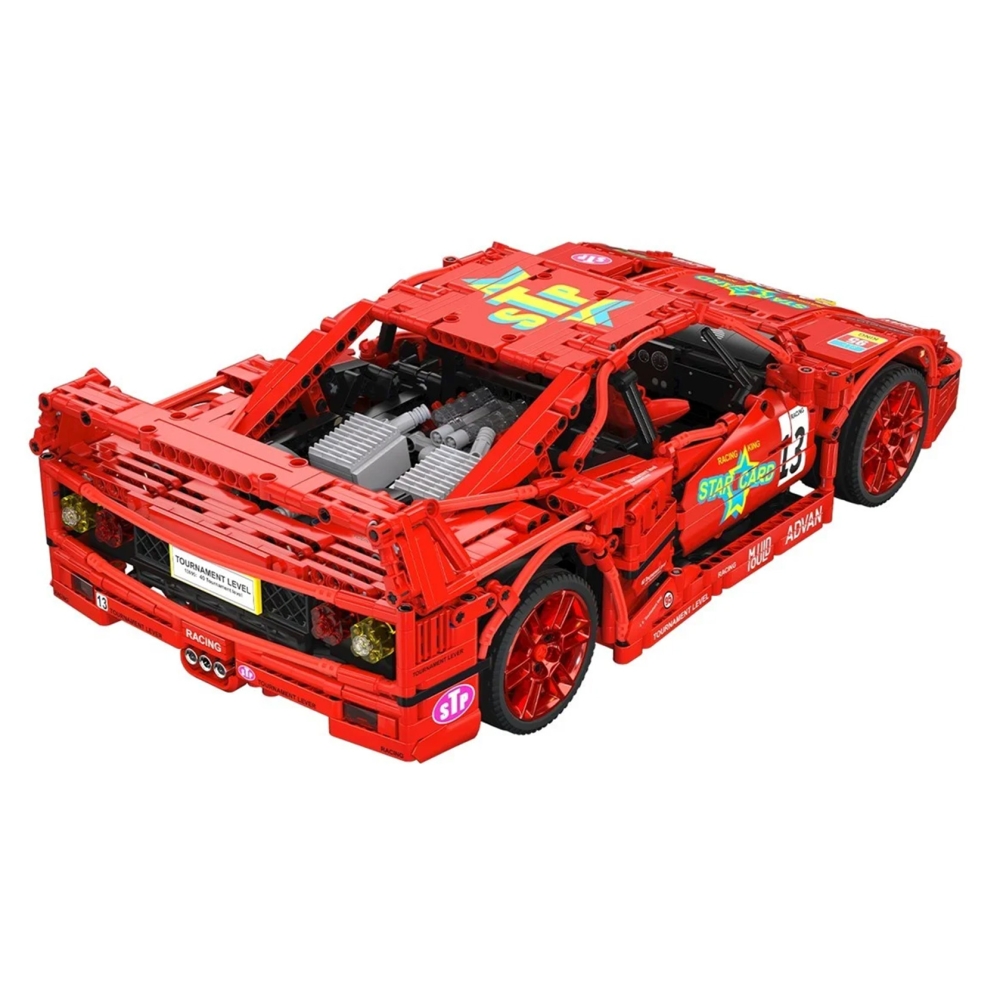 Konstruktorius Sportinis automobilis 2688 el. Raudonas-Žaislai, Konstruktoriai, Lego, statybiniai blokai-e-vaikas