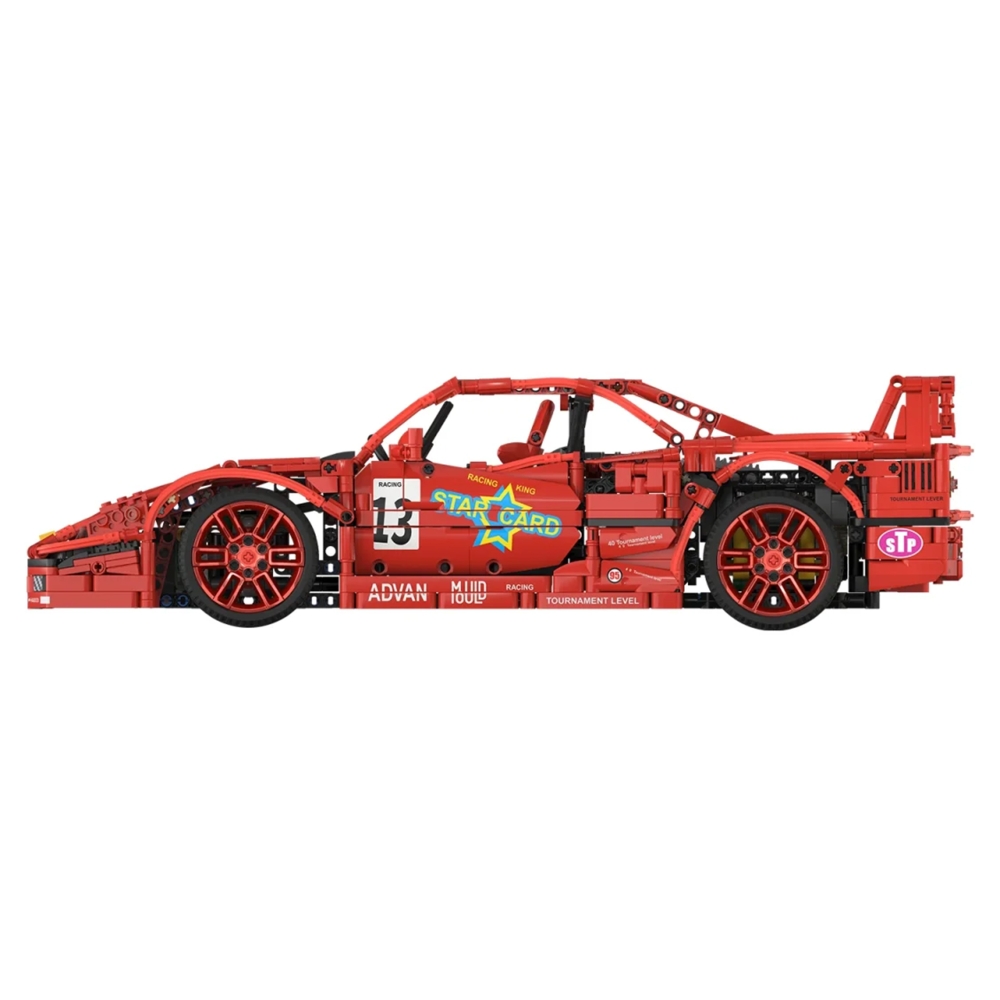 Konstruktorius Sportinis automobilis 2688 el. Raudonas-Žaislai, Konstruktoriai, Lego, statybiniai blokai-e-vaikas